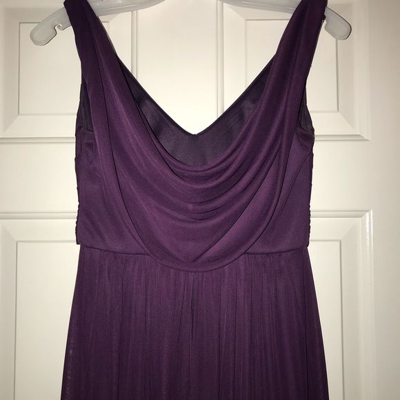 REDUCED- Long Mesh Dress w/Cowl Back - Picture 5 of 6